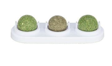 Trixie Catnip and Matatabi Ball With Holder Catnip Toy